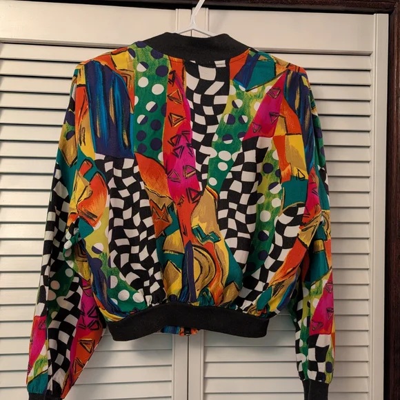 Colorful Geometric 1990s Jacket - Picture 4 of 7